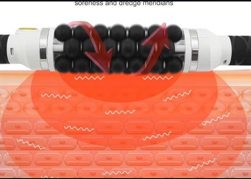 The mini wired body roller delivers targeted and powerful massage therapy for localized muscle relief.