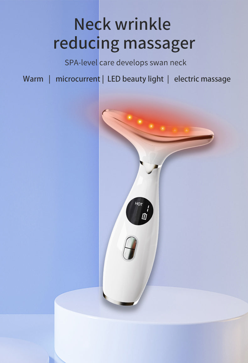 Neck Lifting Massager True Beauty Glow Facial Massager for Skin Care, Improve, Firm, Tightening and Smooth