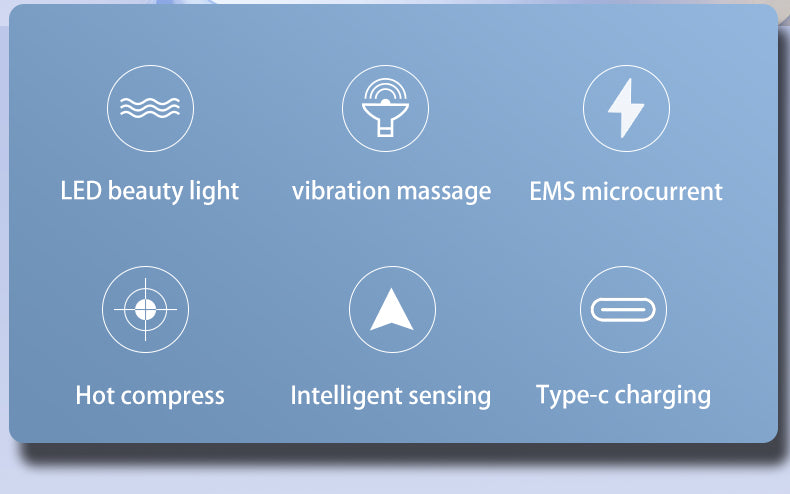 Neck Lifting Massager True Beauty Glow Facial Massager for Skin Care, Improve, Firm, Tightening and Smooth