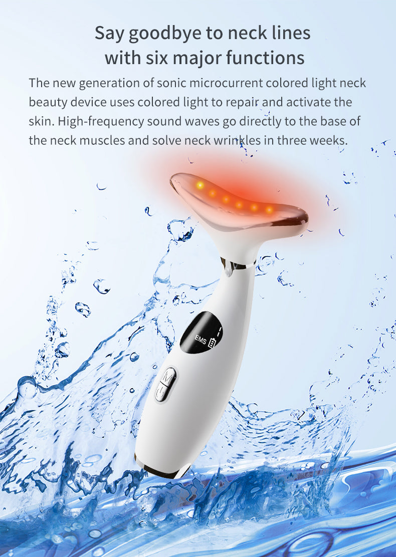 Neck Lifting Massager True Beauty Glow Facial Massager for Skin Care, Improve, Firm, Tightening and Smooth