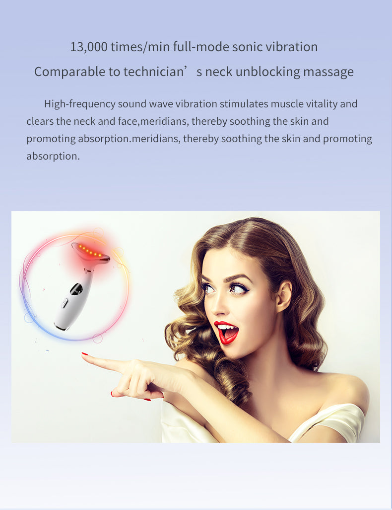 Neck Lifting Massager True Beauty Glow Facial Massager for Skin Care, Improve, Firm, Tightening and Smooth