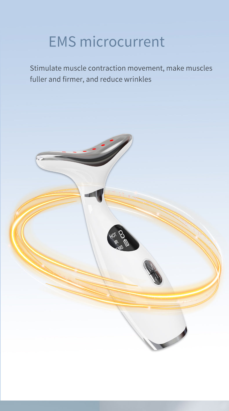 Neck Lifting Massager True Beauty Glow Facial Massager for Skin Care, Improve, Firm, Tightening and Smooth