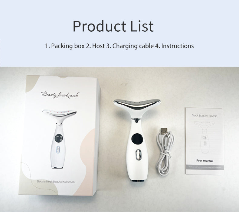 Neck Lifting Massager True Beauty Glow Facial Massager for Skin Care, Improve, Firm, Tightening and Smooth