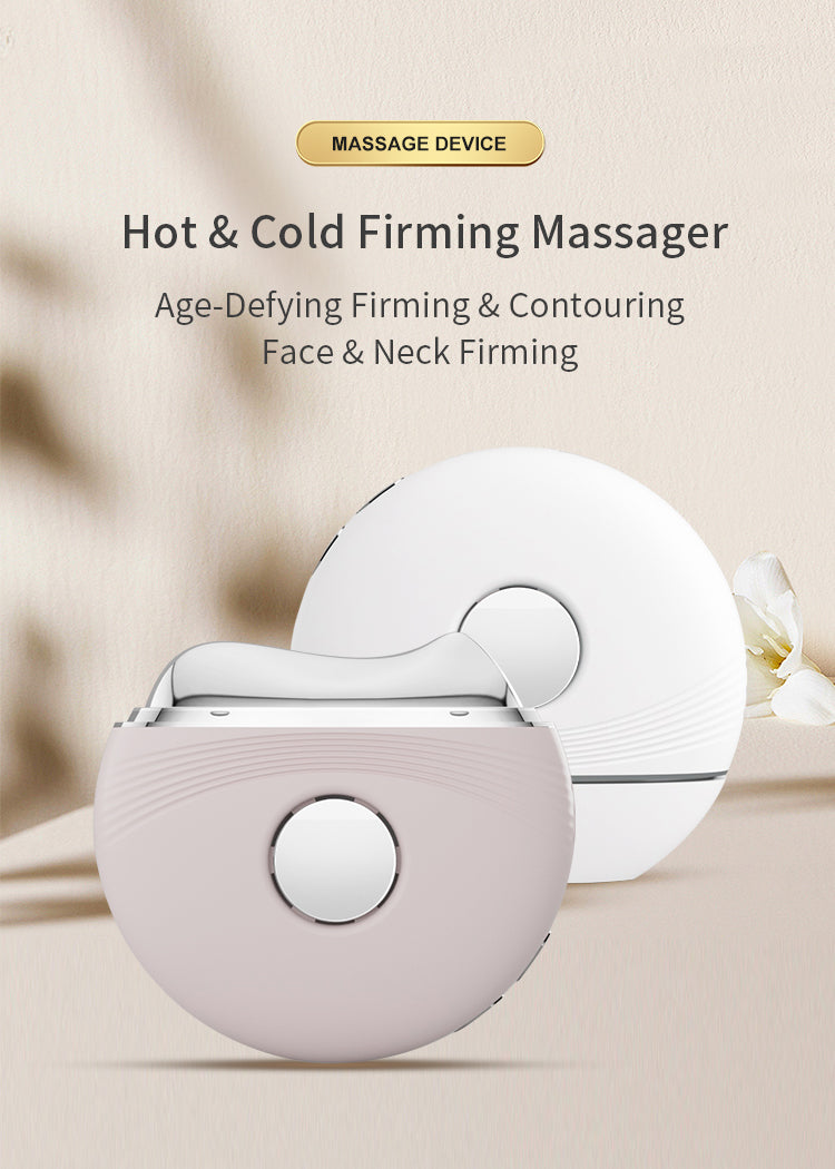 Warm-Cold Firming Massage Beauty Device for Face and Neck lifting