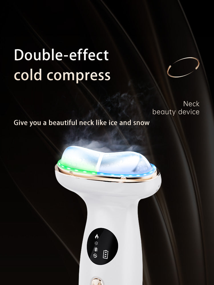 Hot-Cold Neck Beauty Device for Skin Care and Skin Rejuvenation