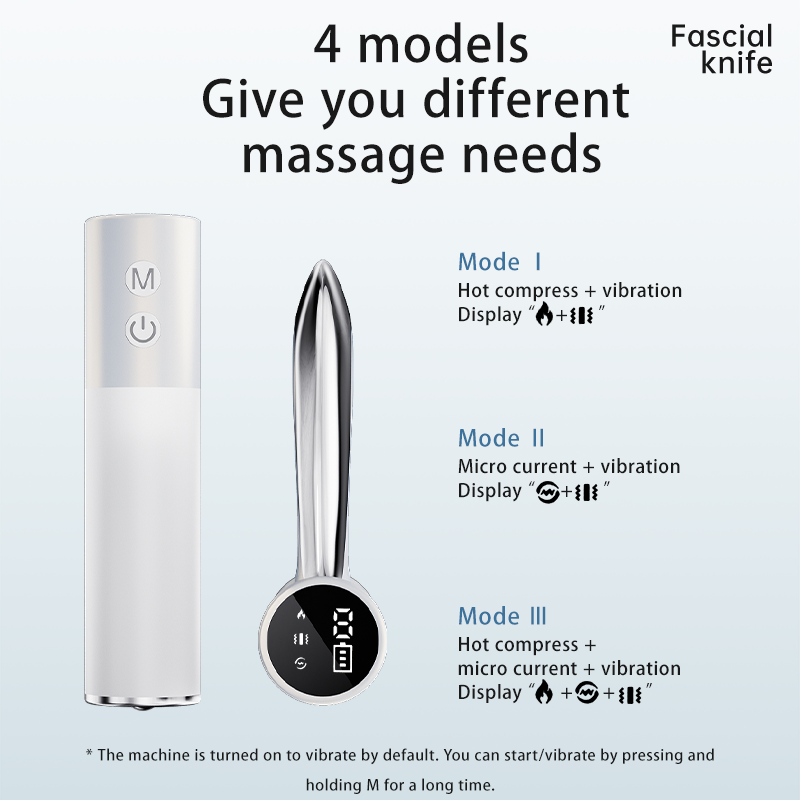 Fascialknife Multifunctional fascial scalpelDeep massage of muscle fascia EMS+ Vibration + hot compress triple massage