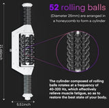 Mini body roller Wireless model Massager - Rechargeable Cordless Percussion Deep Tissue Therapy for Muscle Pain Relief, Portable Handheld Design for Athletes & Home Use