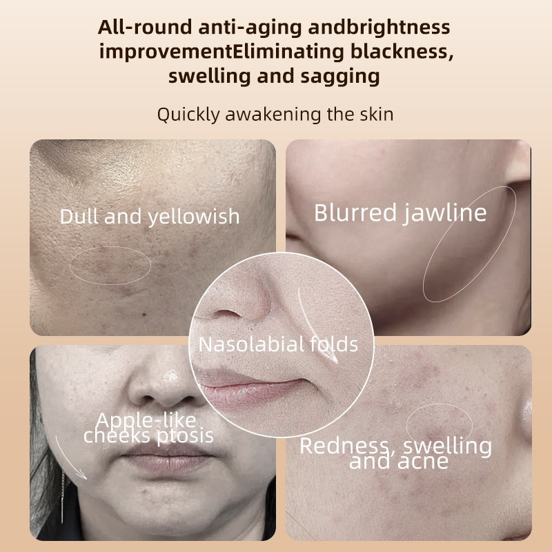 Household Facial Massage for Neck Face Eye Massage Eliminate Edema Lymphatic Drainage Massage