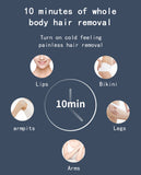 2025 Home Use Handheld IPL Hair Removal for Women Upgraded 990000 Flashes Painless Hair Remover Facial Hair Removal Device
