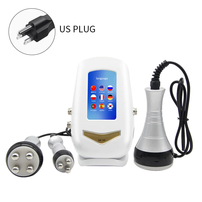 2025 Hot Selling 40K Ultrasonic Cavitation Body Facial Radiofrequency Massage Weight Loss Machine Body Shaping Slimming Fat Burn