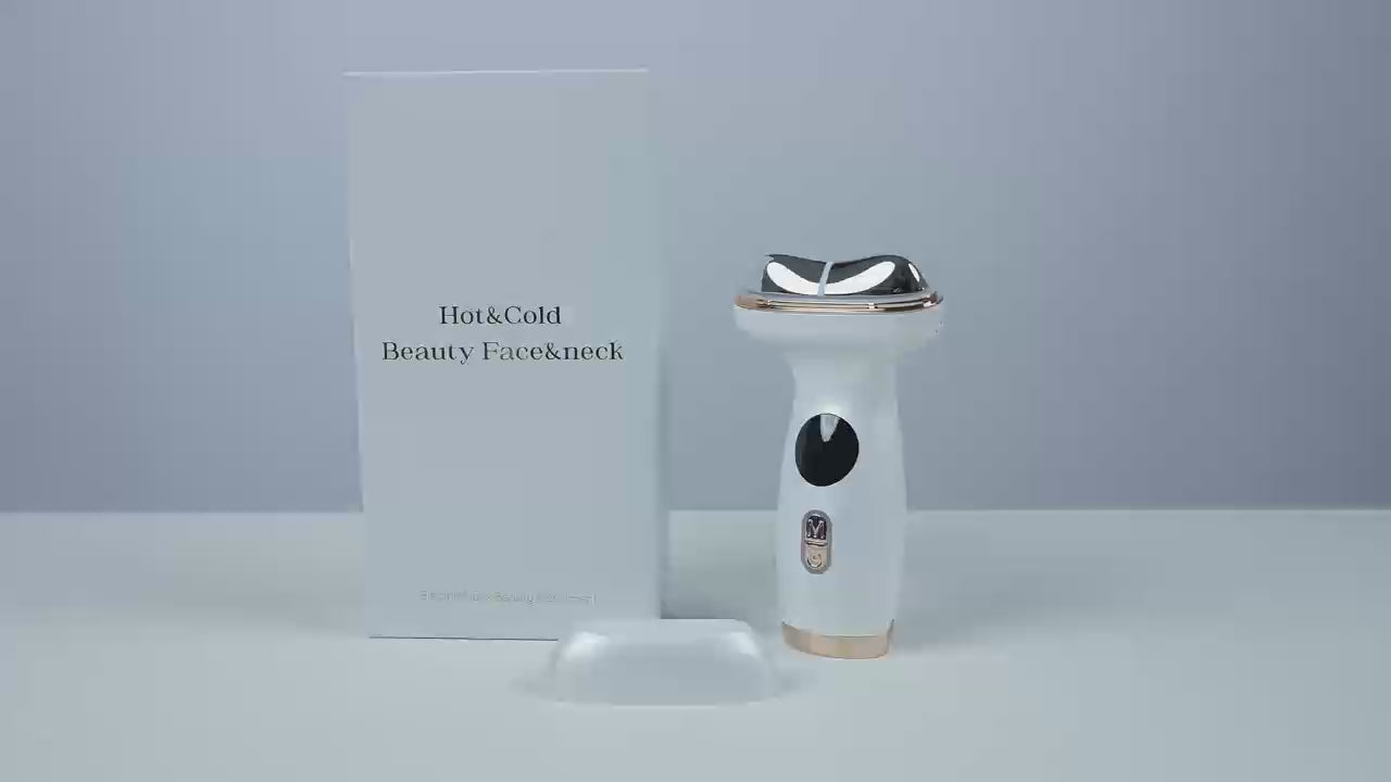 Hot-Cold Neck Beauty Device for Skin Care and Skin Rejuvenation